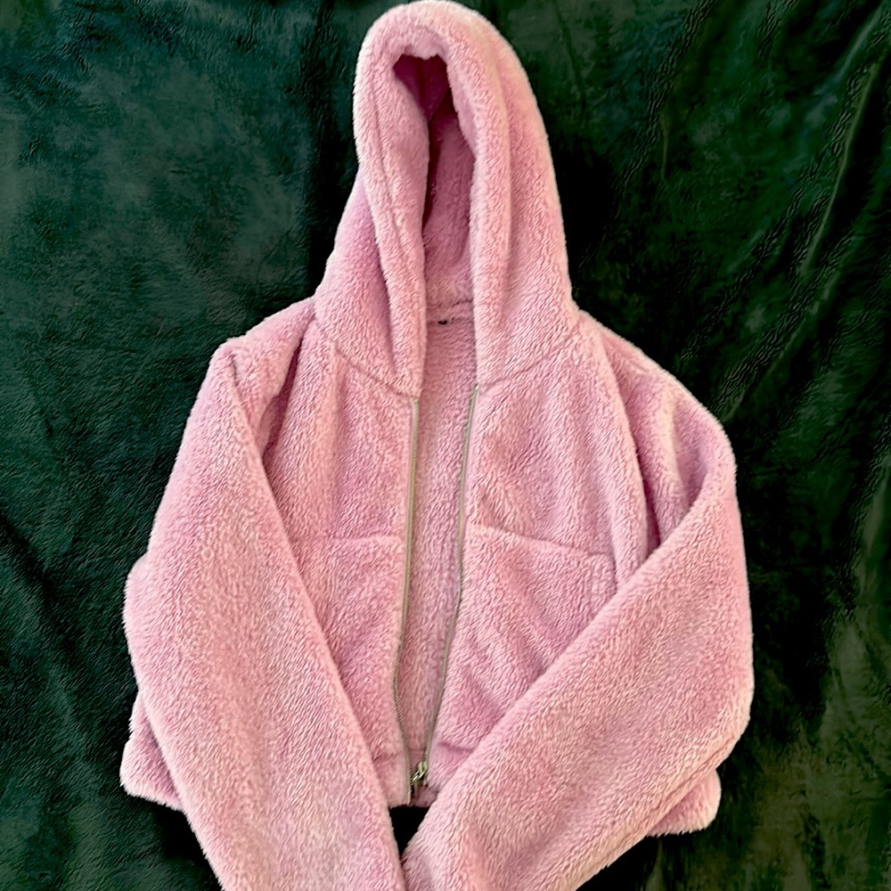 Cropped Sherpa Zip